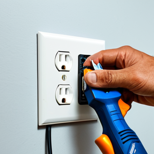 Home 12 Safe Home Electrical Upgrade**
"A professional electrician installing a new three-prong outlet in a Brazilian home, fully clothed, appropriate attire, safe for work, perfect anatomy, natural proportions, professional setting, tools visible, clean and organized workspace, modest home interior, focusing on safety and precision, showing the importance of qualified electricians, family-friendly, high quality."
**